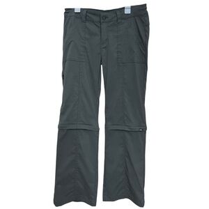 Prana Monarch Convertible Hiking Pants Nylon Outdoor Travel Short Inseam Gray